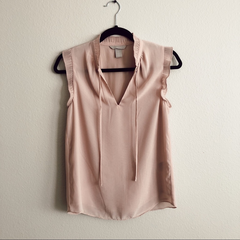 H&M blush blouse